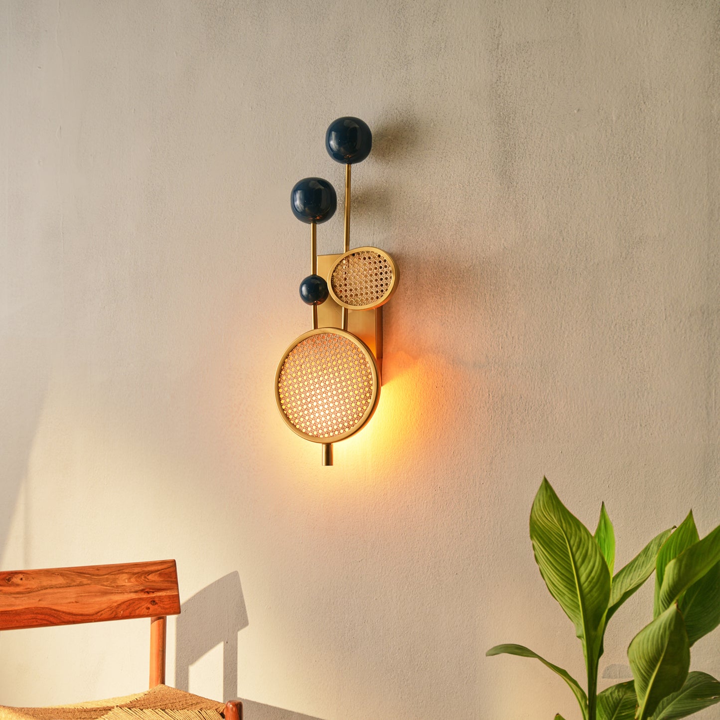 Cove Blue Wall Lamp
