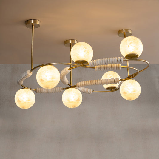 Virga Gold Chandelier