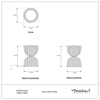 Totem Gold Table Lamp