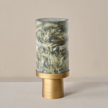 Bella Green Cylindrical Table lamp
