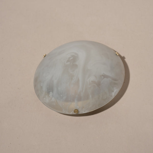 Bella White Dome Wall Lamp Medium