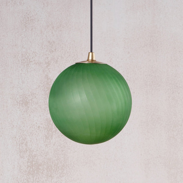 Boondh Green Hanging Lamp Small