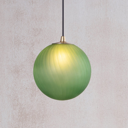 Boondh Green Hanging Lamp Small