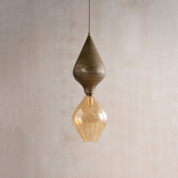 Twilight Hammered Hanging Lamp