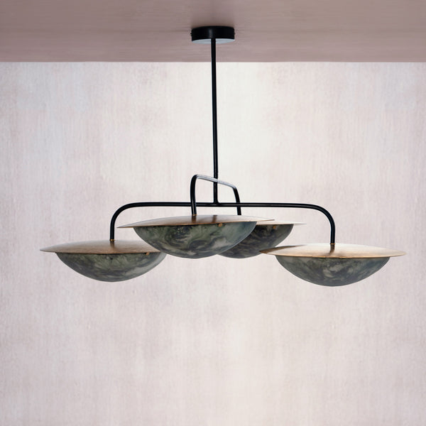 Bella Green Dome Chandelier