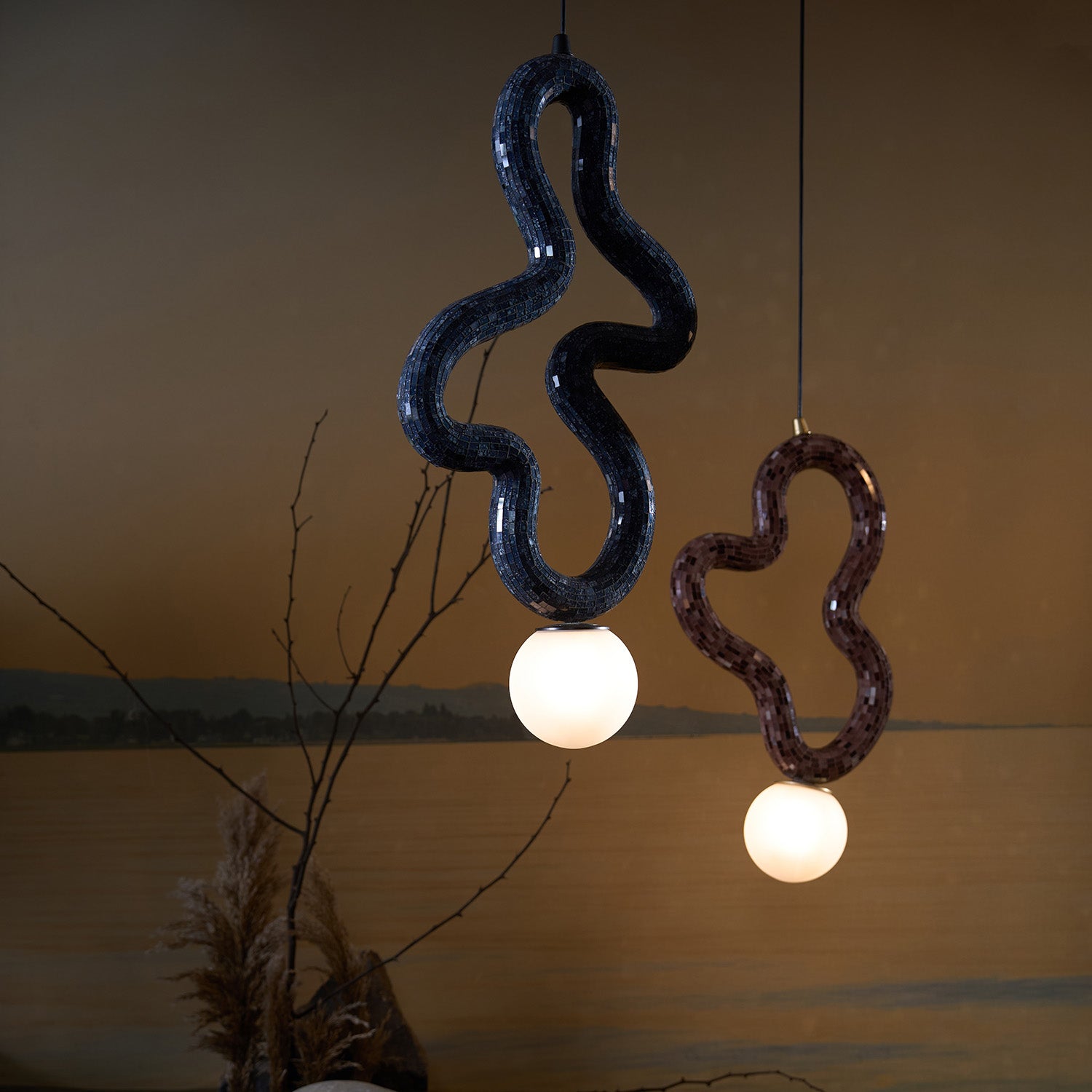 Buy Yaahvi by Nikita Bansal Reva Four Loop Hanging Lamp - Contemporary & Handcrafted Hanging Lamps Online India