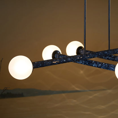 Buy Yaahvi by Nikita Bansal Reva Stick Chandelier Cluster of 3 - Contemporary & Handcrafted Chandelier Online India