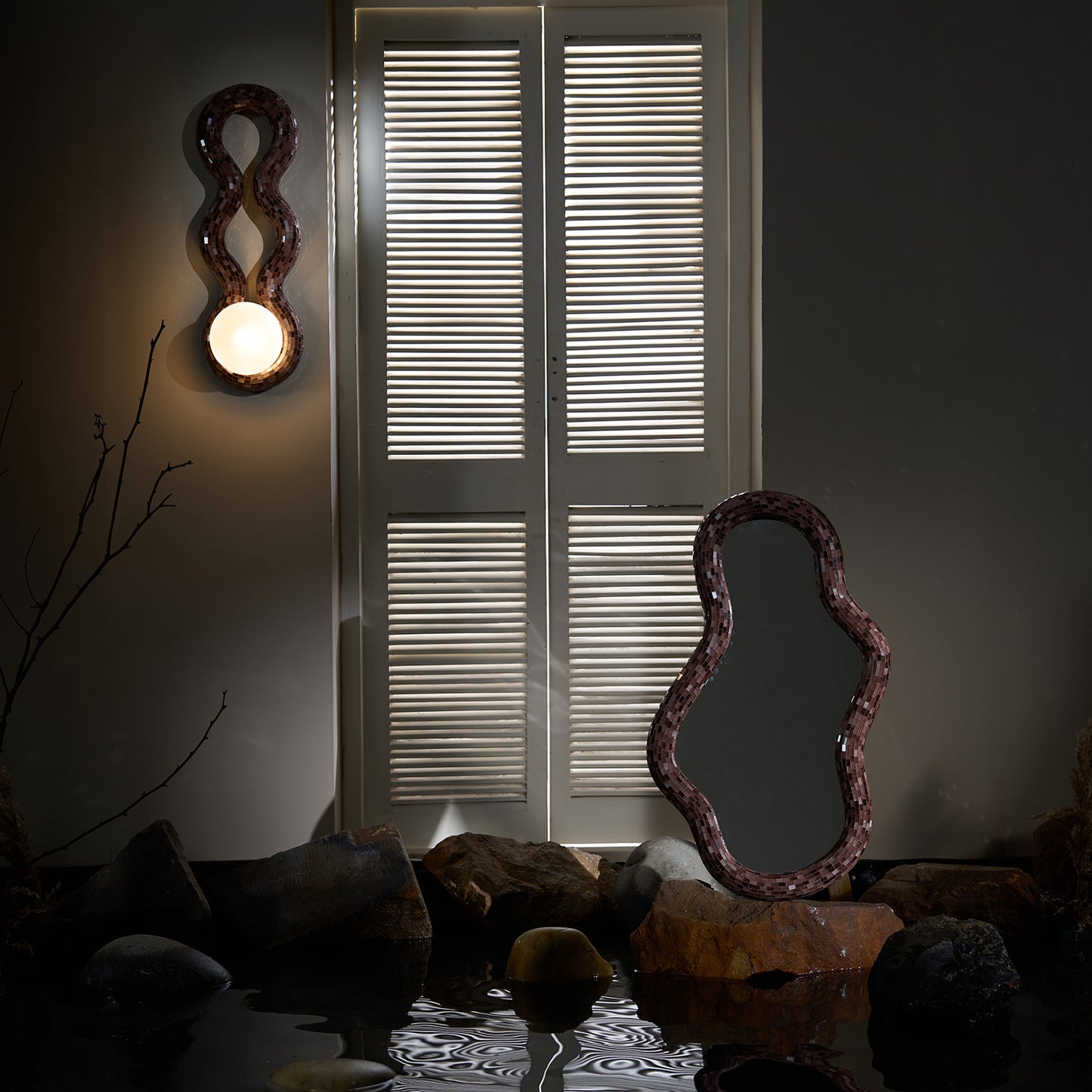 Buy Yaahvi by Nikita Bansal Reva Mirror One - Contemporary & Handcrafted Wall Decor Online India