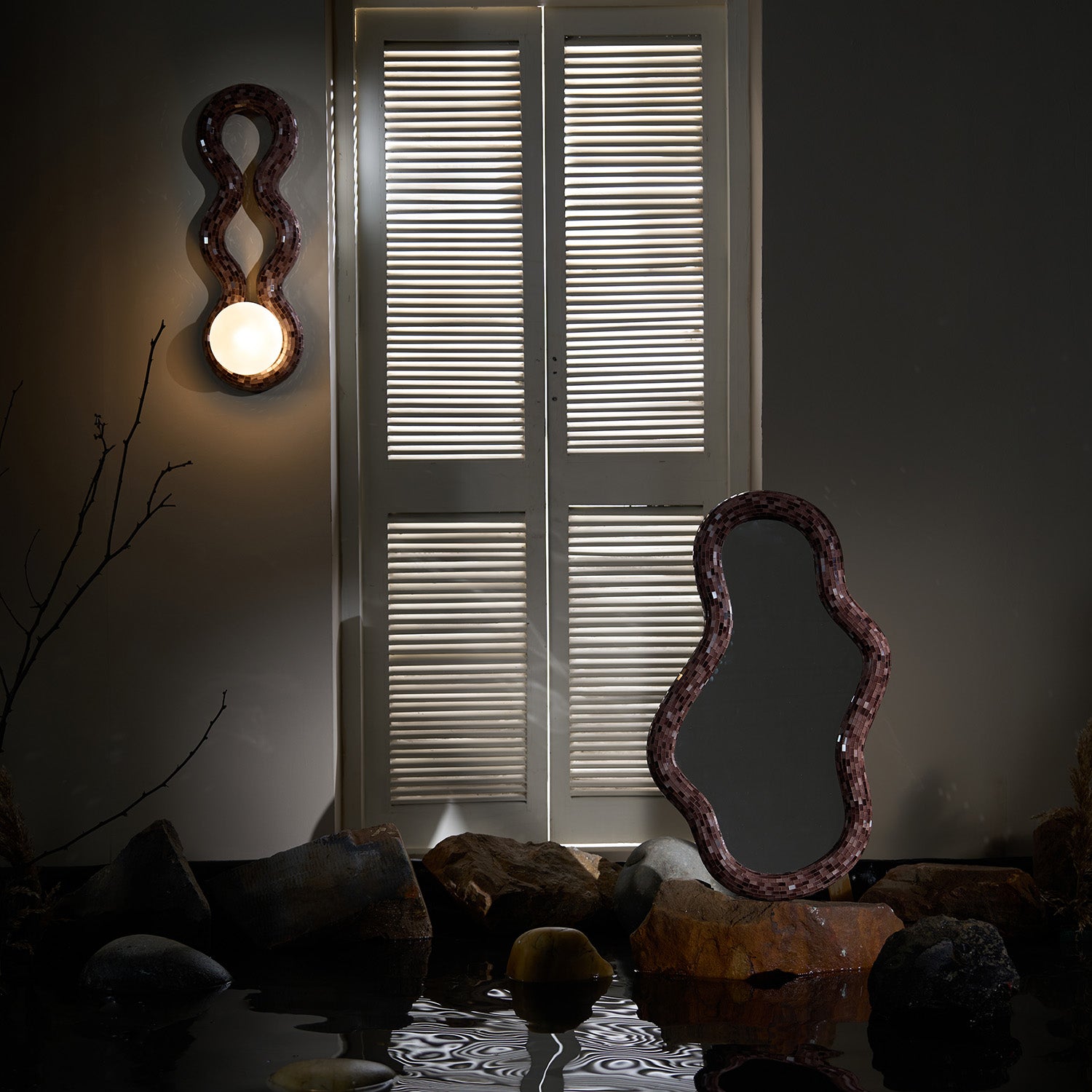 Buy Yaahvi by Nikita Bansal Reva Mirror One - Contemporary & Handcrafted Wall Decor Online India