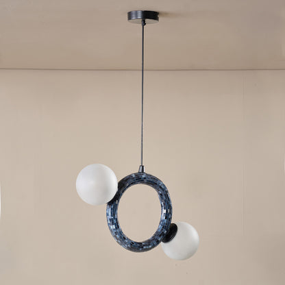 Buy Yaahvi by Nikita Bansal Reva Small Ring Hanging Lamp - Contemporary & Handcrafted Hanging Lamps Online India