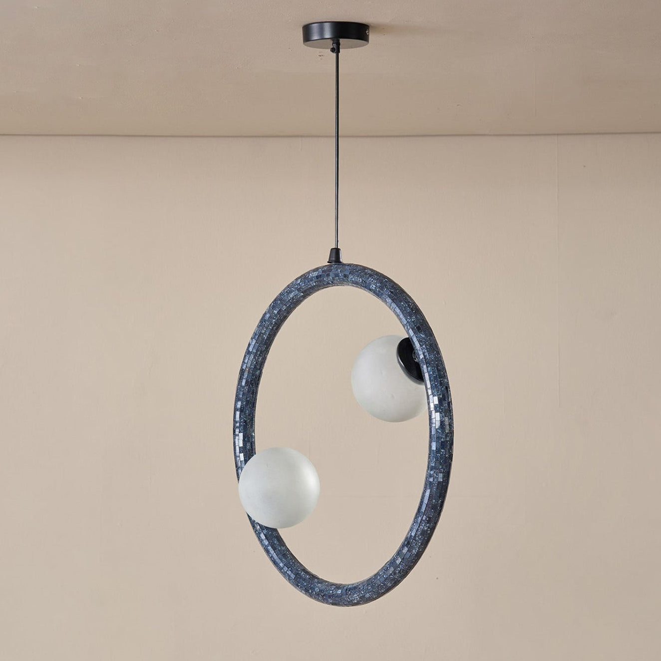 Buy Yaahvi by Nikita Bansal Reva Large Ring Hanging Lamp - Contemporary & Handcrafted Hanging Lamps Online India