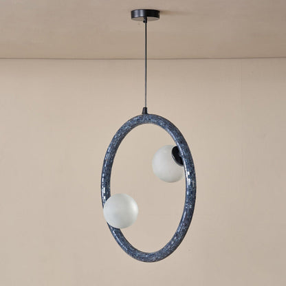 Buy Yaahvi by Nikita Bansal Reva Large Ring Hanging Lamp - Contemporary & Handcrafted Hanging Lamps Online India