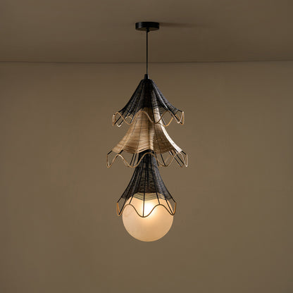 Buy Yaahvi by Nikita Bansal Lehar Cluster of 3 Hanging Lamp - Contemporary & Handcrafted Hanging Lamps Online India