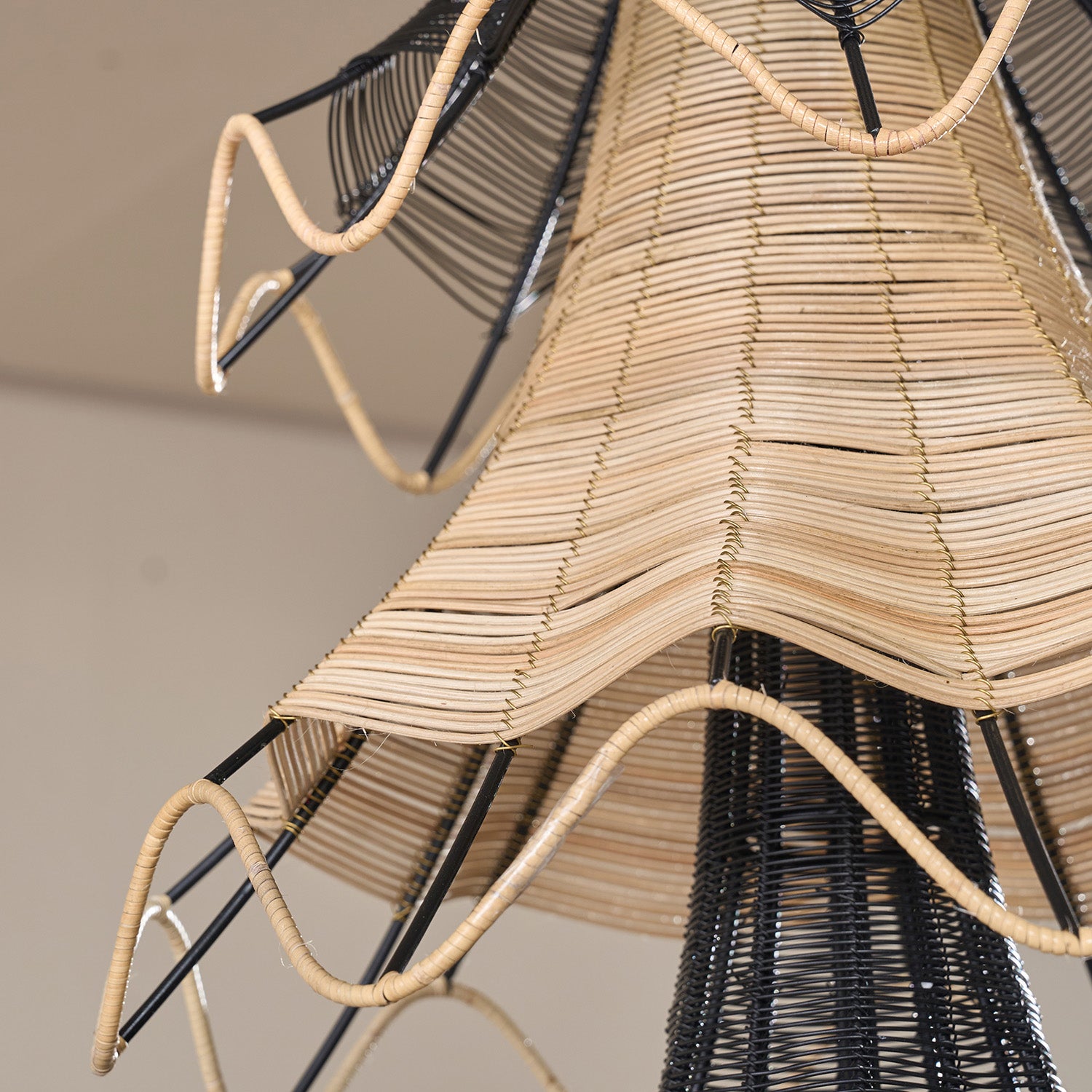 Buy Yaahvi by Nikita Bansal Lehar Cluster of 3 Hanging Lamp - Contemporary & Handcrafted Hanging Lamps Online India