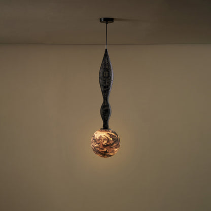 Buy Yaahvi by Nikita Bansal Dawn Small Black Hanging Lamp - Contemporary & Handcrafted Hanging Lamps Online India