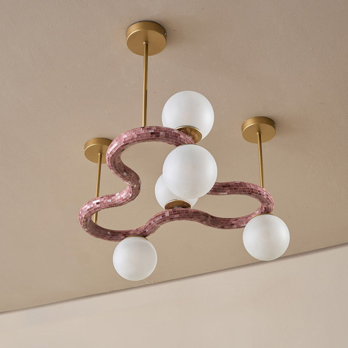 Buy Yaahvi by Nikita Bansal Reva Three Loop Chandelier - Contemporary & Handcrafted Chandelier Online India