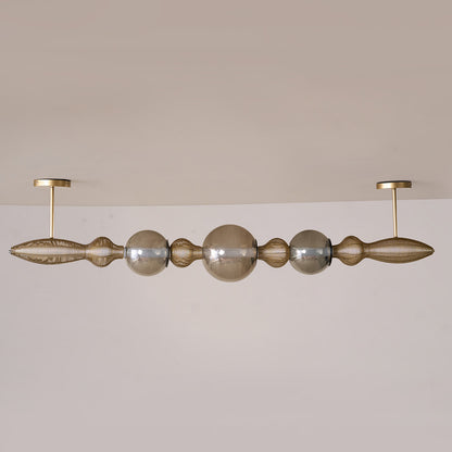 Buy Yaahvi by Nikita Bansal Dawn Gold Horizontal Chandelier - Contemporary & Handcrafted Chandelier Online India