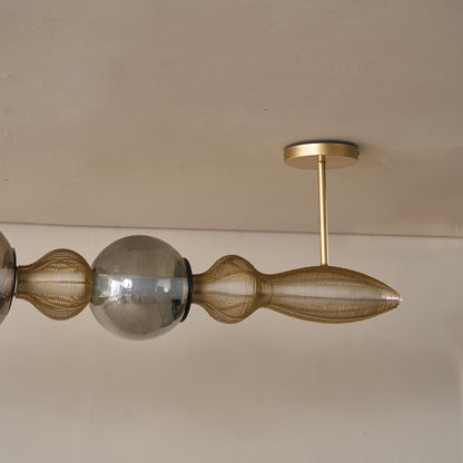 Buy Yaahvi by Nikita Bansal Dawn Gold Horizontal Chandelier - Contemporary & Handcrafted Chandelier Online India