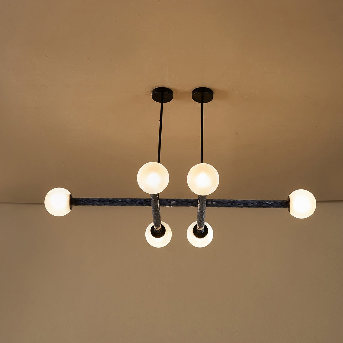 Buy Yaahvi by Nikita Bansal Reva Stick Chandelier Cluster of 3 - Contemporary & Handcrafted Chandelier Online India