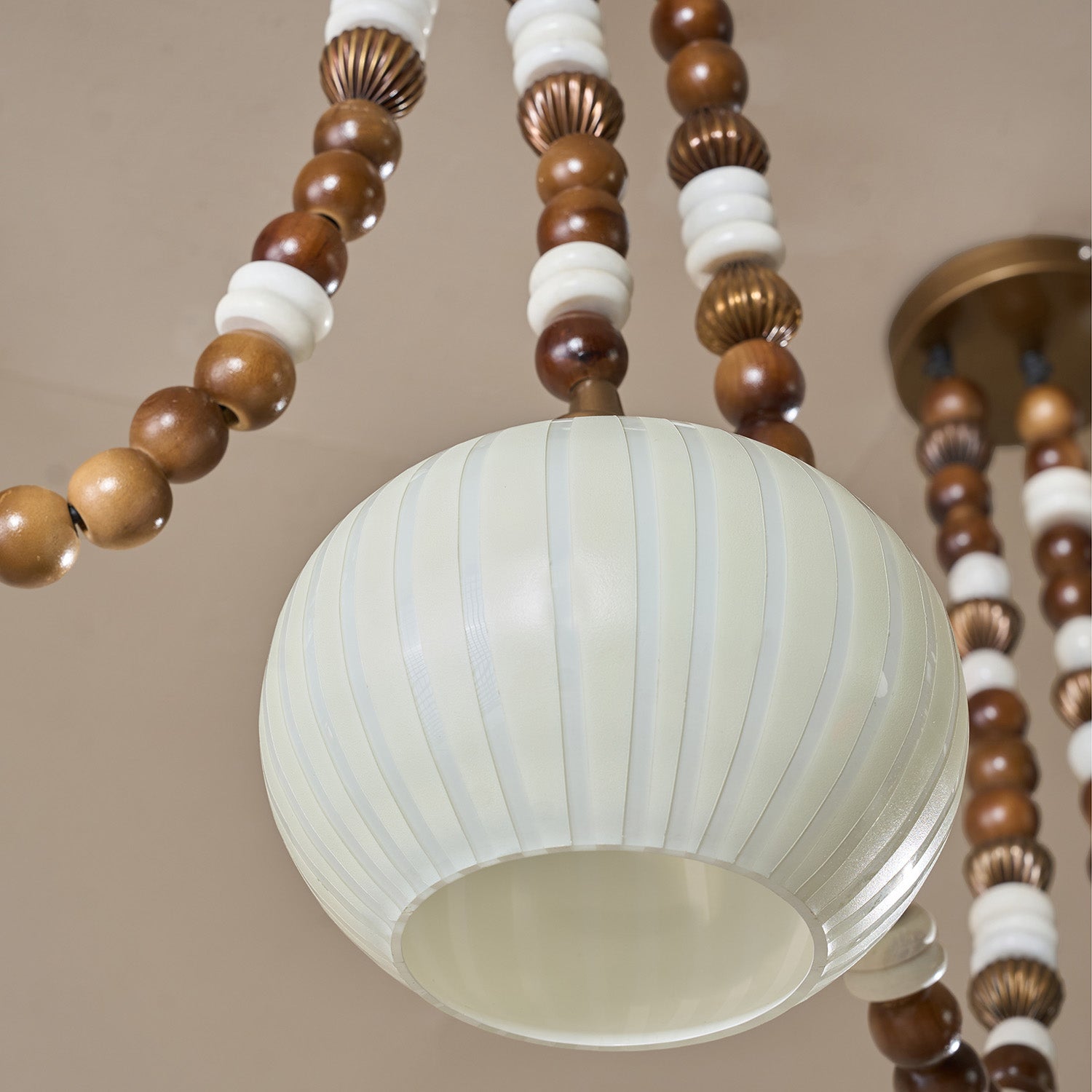 Buy Yaahvi by Nikita Bansal Dhara White and Gold Chandelier - Contemporary & Handcrafted Chandelier Online India