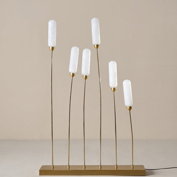 Kinara Outdoor Floor Lamp Gold and White