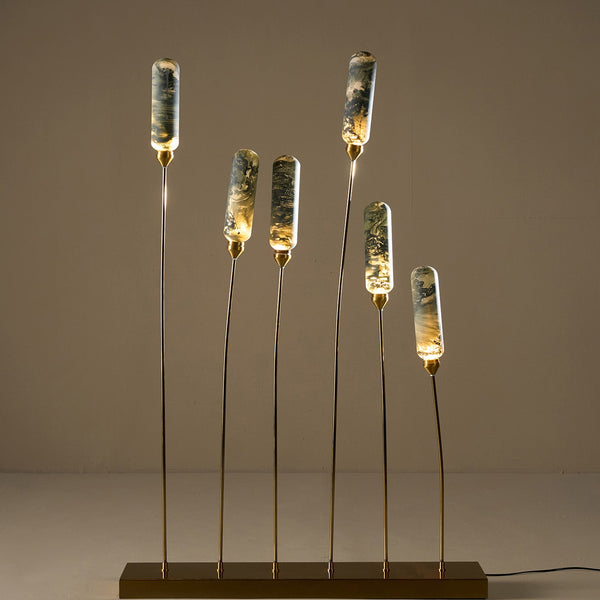 Kinara Outdoor Floor Lamp Gold and Green