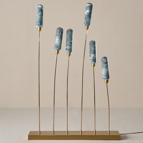 Kinara Outdoor Floor Lamp Gold and Green