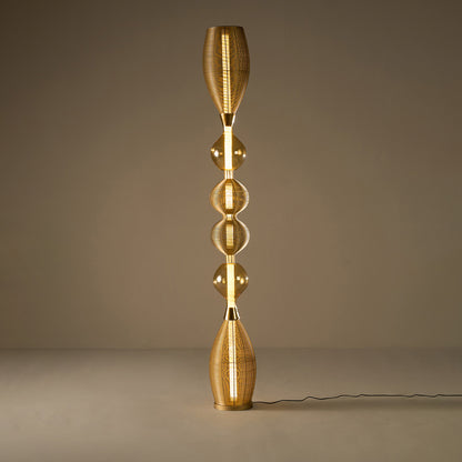 Buy Yaahvi by Nikita Bansal Notto Gold Column Floor Lamp - Contemporary & Handcrafted Floor Lamps Online India