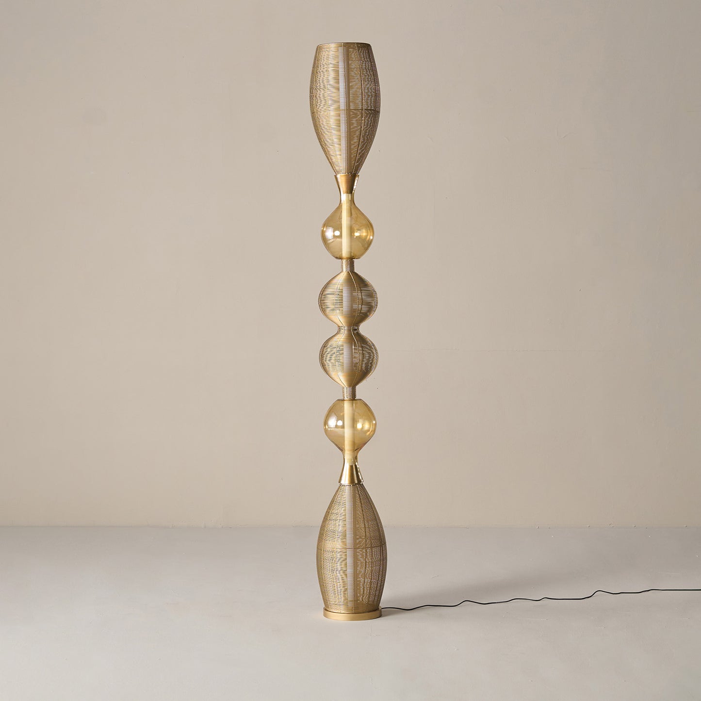 Buy Yaahvi by Nikita Bansal Notto Gold Column Floor Lamp - Contemporary & Handcrafted Floor Lamps Online India