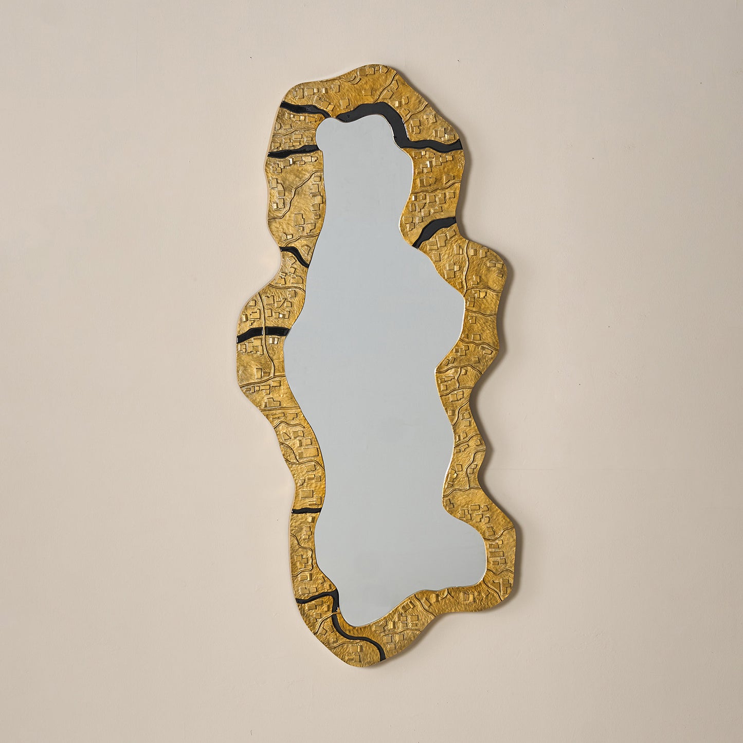 Buy Yaahvi by Nikita Bansal Kinara Mirror Large - Contemporary & Handcrafted Wall Decor Online India