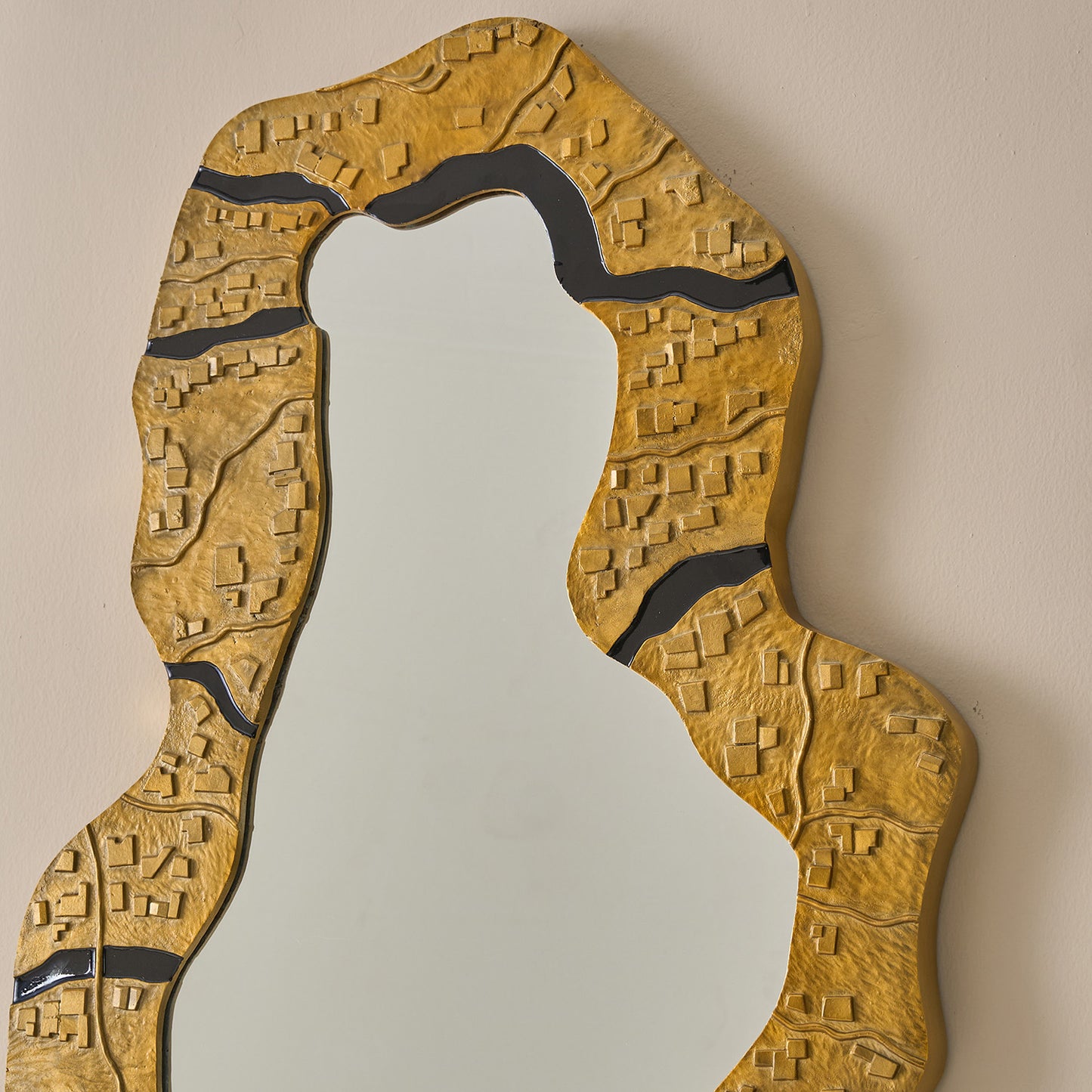 Buy Yaahvi by Nikita Bansal Kinara Mirror Large - Contemporary & Handcrafted Wall Decor Online India
