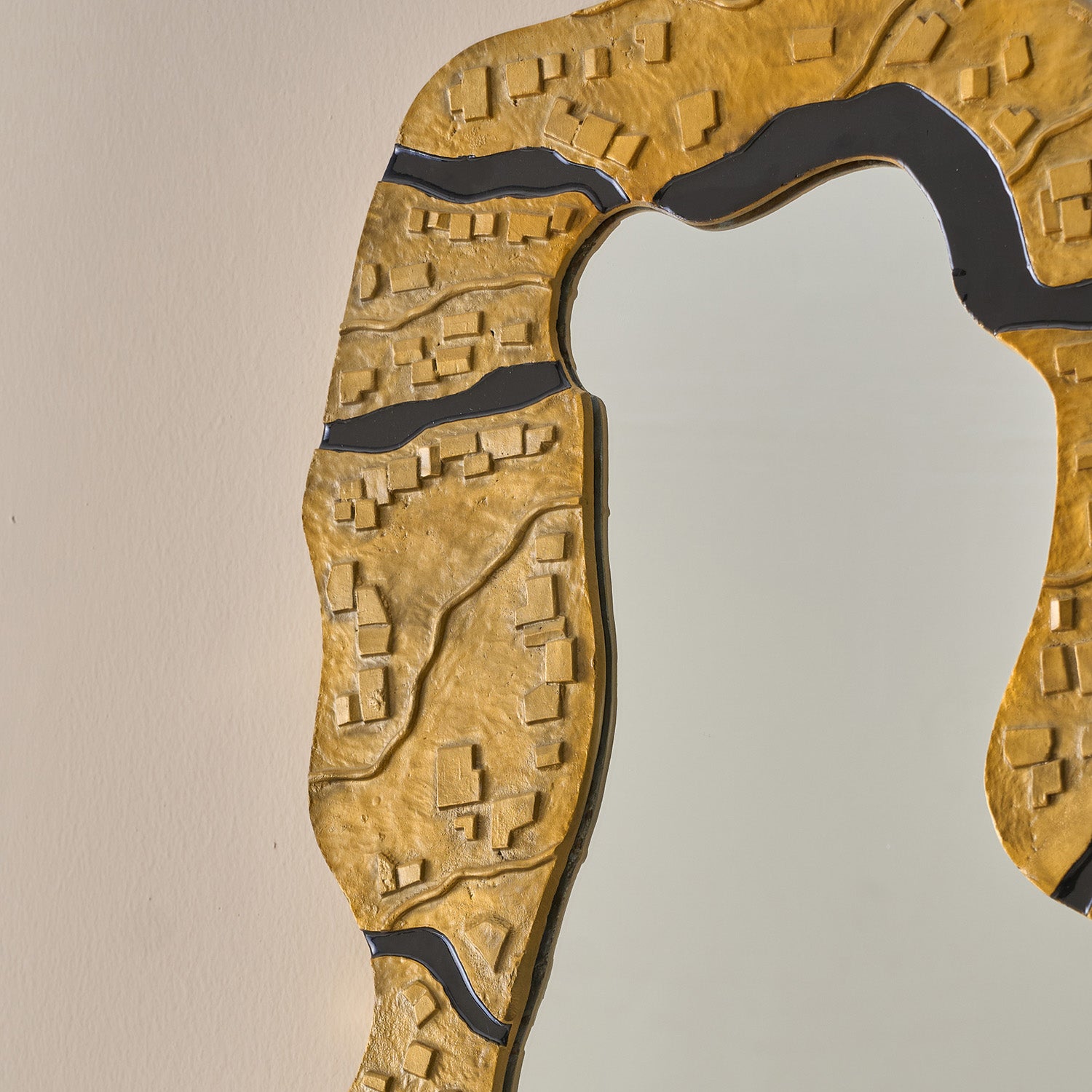 Buy Yaahvi by Nikita Bansal Kinara Mirror Large - Contemporary & Handcrafted Wall Decor Online India
