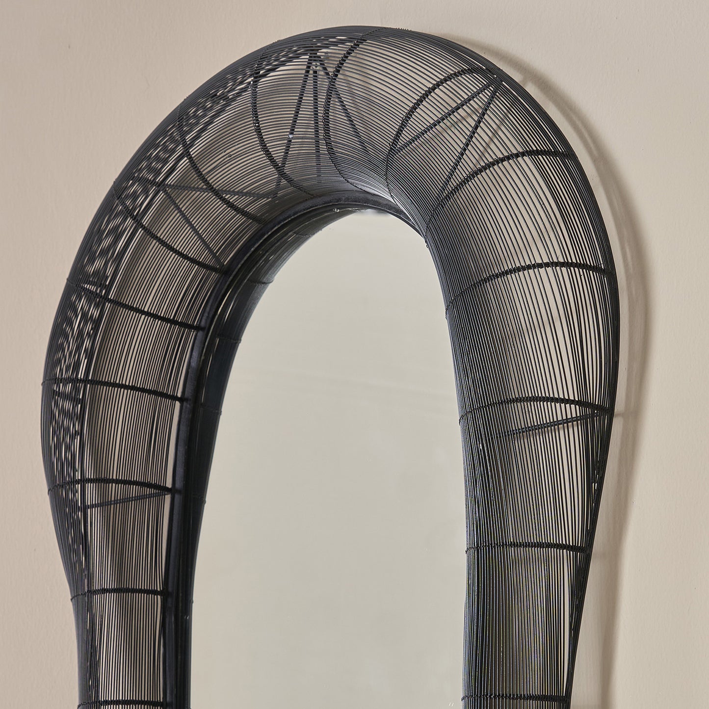 Buy Yaahvi by Nikita Bansal Midnight Black Mirror - Contemporary & Handcrafted Wall Decor Online India