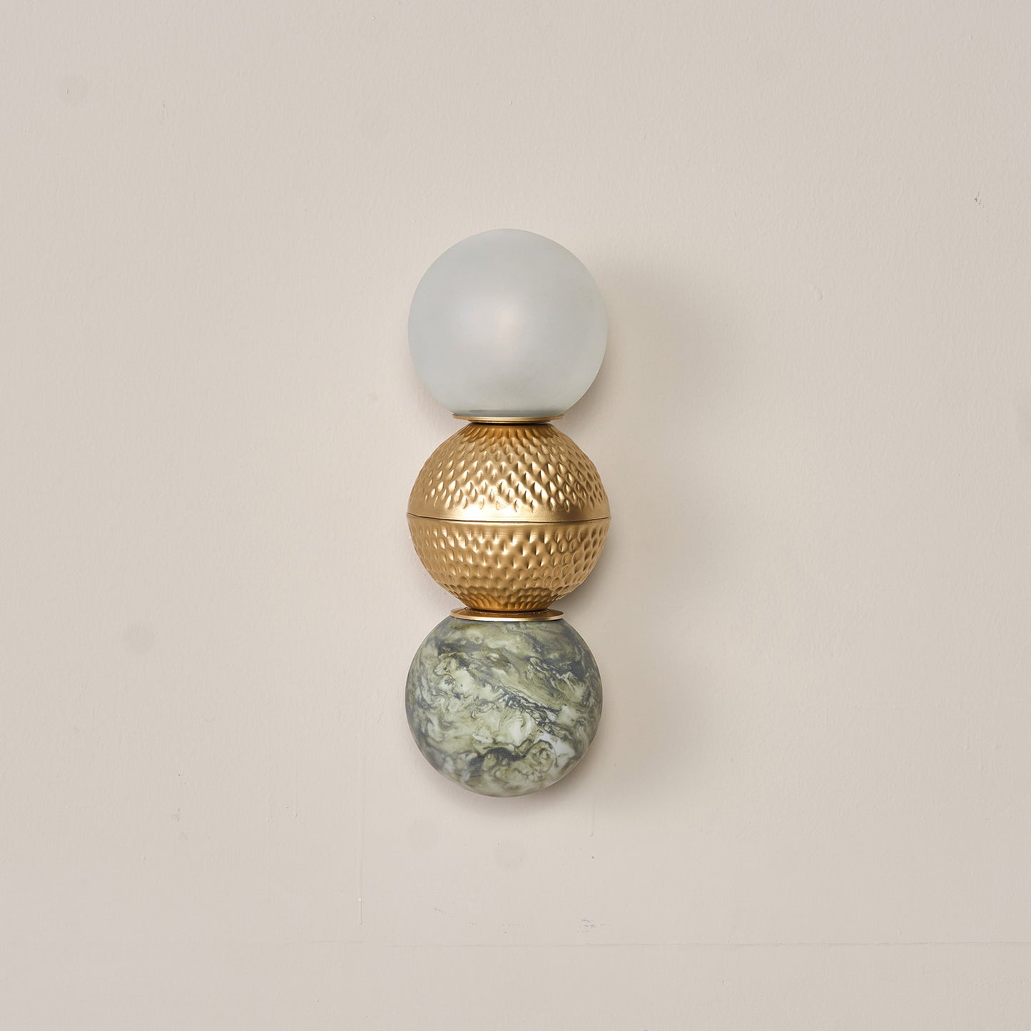 Buy Yaahvi by Nikita Bansal Lagori Gold Marble Painting Wall Lamp - Contemporary & Handcrafted Wall Lamps Online India