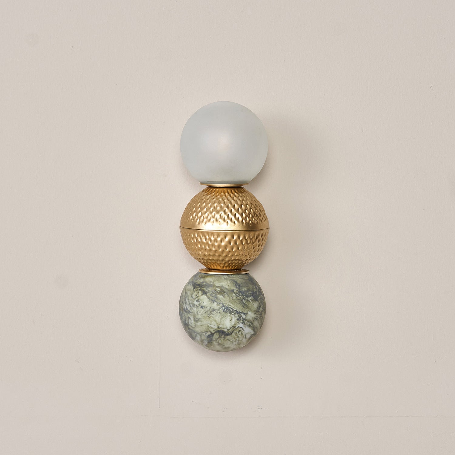 Buy Yaahvi by Nikita Bansal Lagori Gold Marble Painting Wall Lamp - Contemporary & Handcrafted Wall Lamps Online India