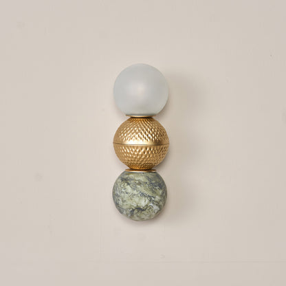 Buy Yaahvi by Nikita Bansal Lagori Gold Marble Painting Wall Lamp - Contemporary & Handcrafted Wall Lamps Online India