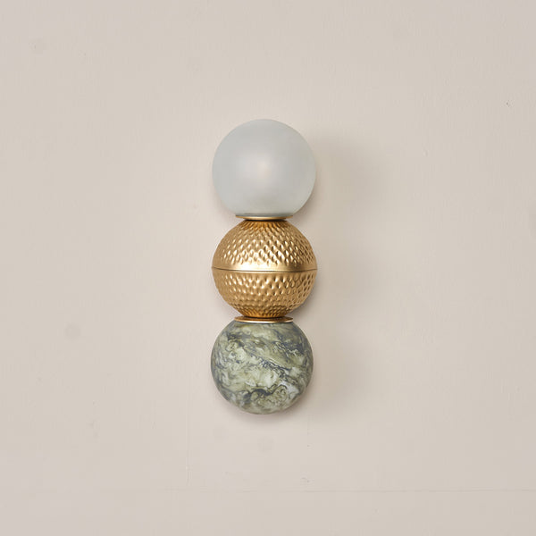 Lagori  Gold Marble Painting Wall Lamp