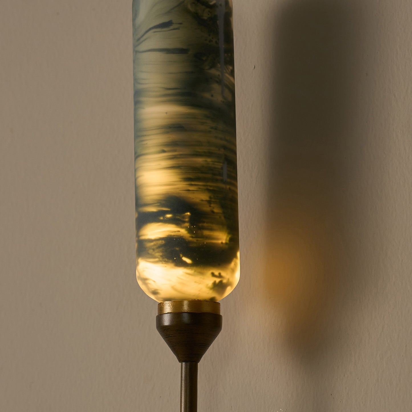 Buy Yaahvi by Nikita Bansal Kinara Oblong Outdoor Wall Lamp Gold and Green - Contemporary & Handcrafted Wall Lamps Online India