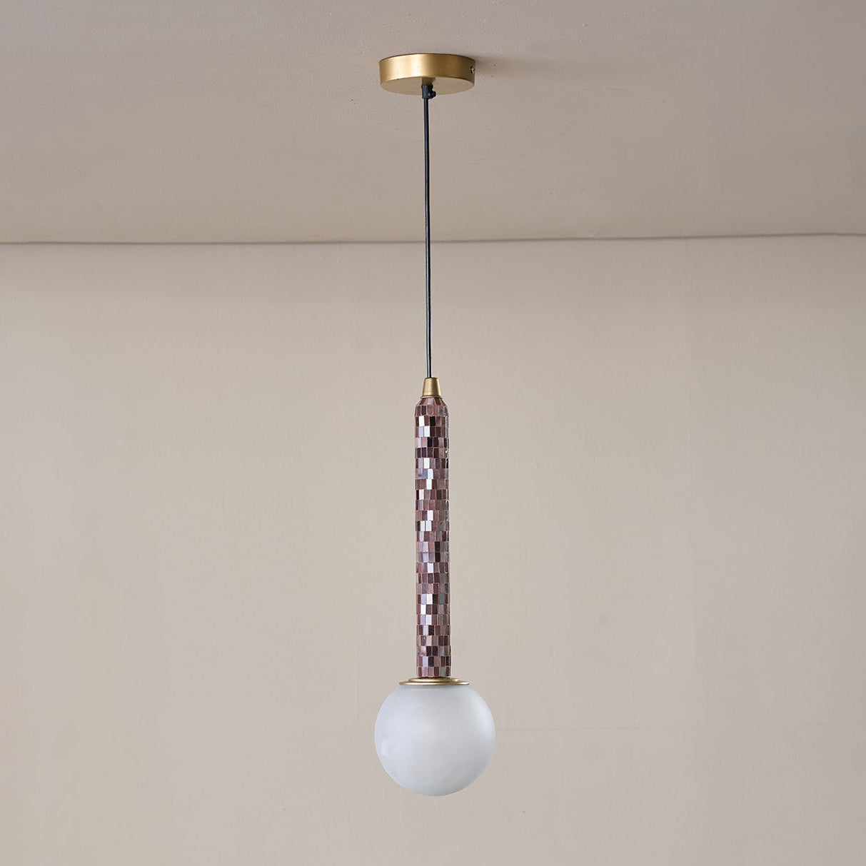 Buy Yaahvi by Nikita Bansal Reva Single Hanging Lamp - Contemporary & Handcrafted Hanging Lamps Online India