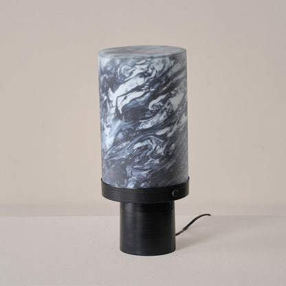 Bella Black Cylindrical Table lamp
