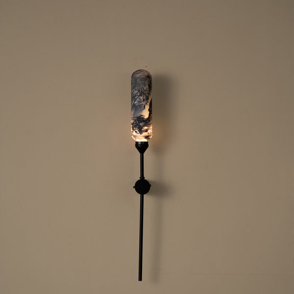 Kinara Oblong Outdoor Wall Lamp Black