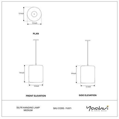Silfr Hanging Lamp Medium